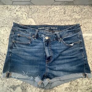 American Eagle Outfitters Women's Dark Blue Jean Shorts